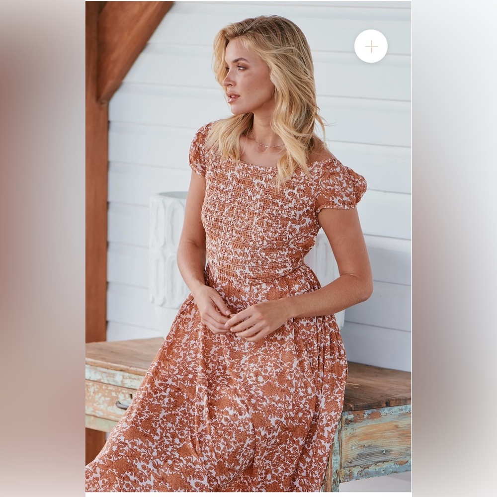 Ultra Violet Floral Maxi Dress- Free People